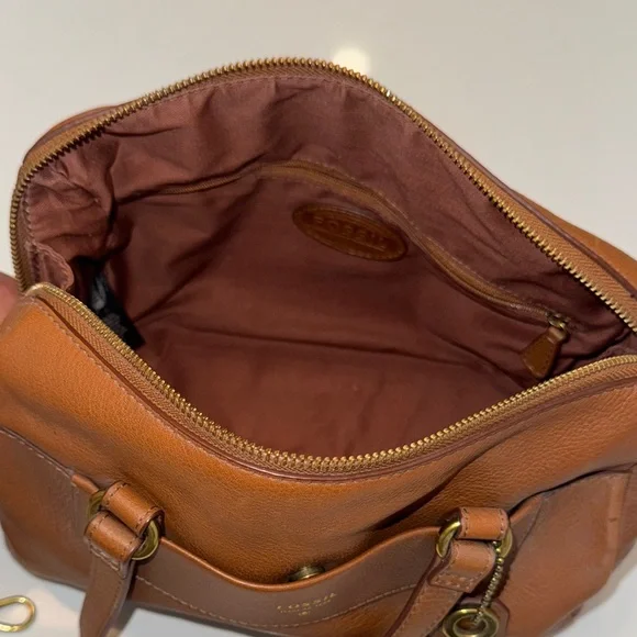 Fossil Leather Satchel - Picture 7 of 14